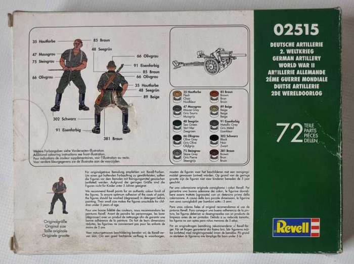 Revell No.02515 Deutsche Artillerie  WWII