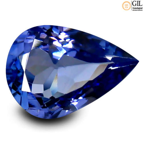 Sought After *TANZANITE* 1.98ct CERTIFIED PEAR Shaped VVS Tanzanite GIL CERTIFIED