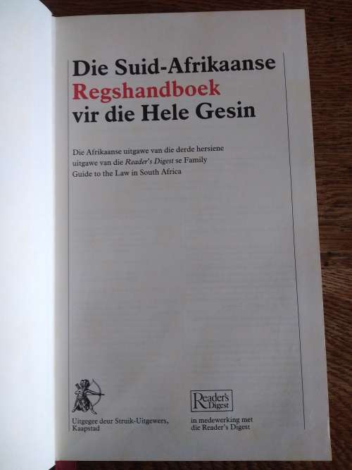 Die Suid-Afrikaanse Regshandboek vir die Hele Gesin