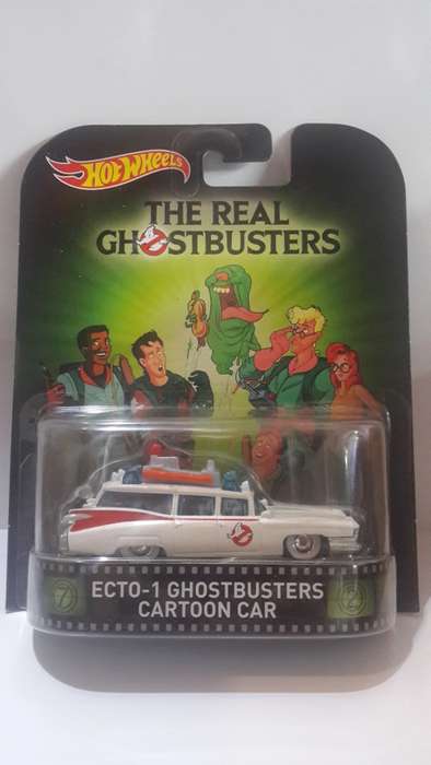 HOT WHEELS RETRO ECTO 1 GHOSTBUSTERS CARTOON CAR