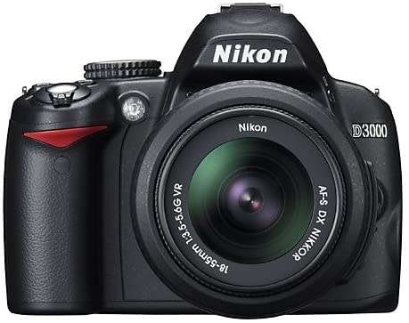 Nikon D3000 10.2MP Digital SLR Camera with 18-55mm Zoom Lens