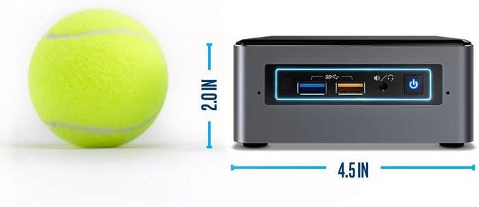 Intel NUC BOXNUC8I3BEH PC/workstation Barebone