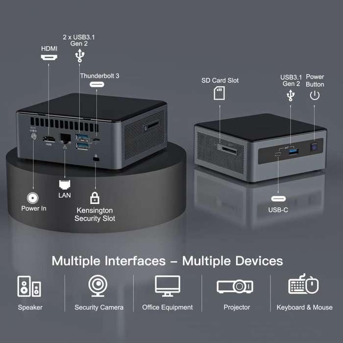 Intel NUC (Intel i5-10th Gen, 256GB SSD & 8GB RAM)