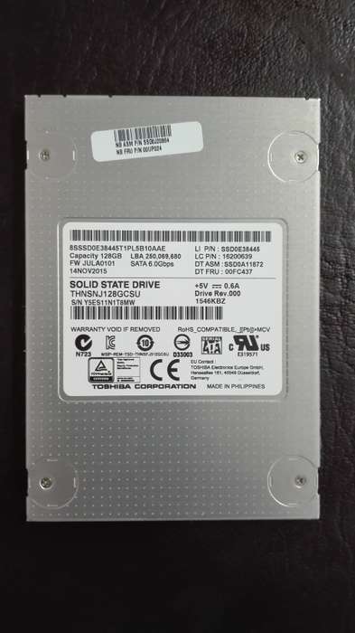 TOSHIBA 2.5" LAPTOP SSD - 128GB - (SATA 6.0Gbps)
