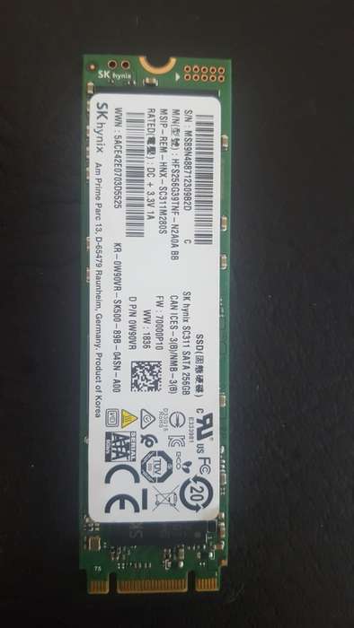 SK HYNIX  m.2 LAPTOP SSD (SOLID STATE DRIVE) - 256GB