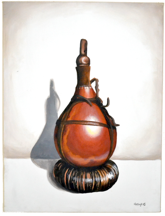 African Water Gourd Oil Painting