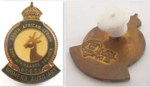 S.A. LEGION WOMENS AUXILIARY LAPEL BADGE
