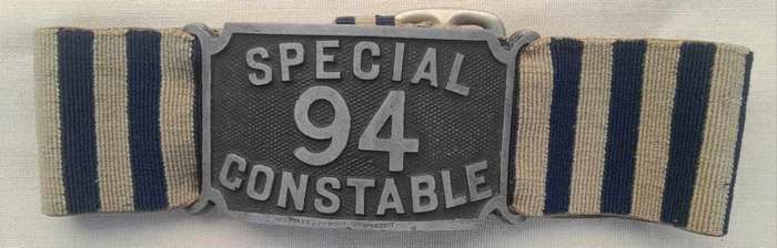 BRITISH SPECIAL CONSTABLE ARM BAND (3)