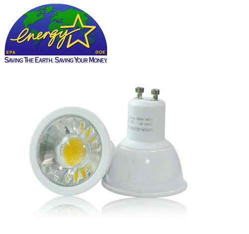 LED Light Bulbs Wide Beam Angle 6W GU10 AC185~265V Cool White COB Downlights. Collections Allowed.
