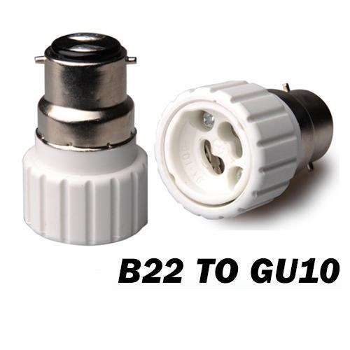 Light Bulb, Lamp Socket Converters, Adapters/Adaptors. B22 Male To GU10 Female. Collections Allowed.