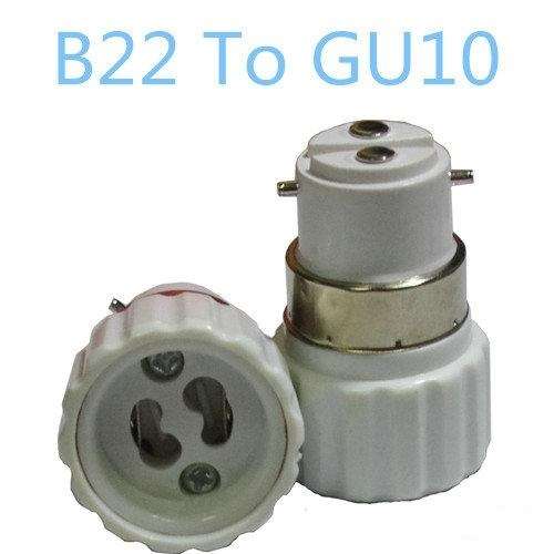 Light Bulb, Lamp Socket Converters, Adapters/Adaptors. B22 Male To GU10 Female. Collections Allowed.