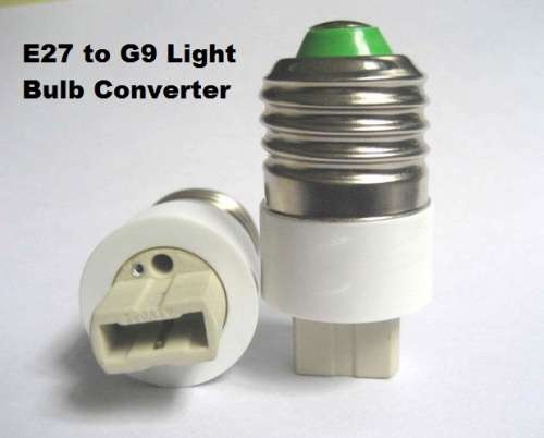 E27 Male To G9 Female Light Bulb / Lamp Socket Converters / Adapters (Adaptors). Collections Allowed