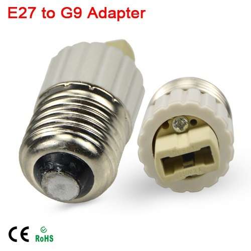 E27 Male To G9 Female Light Bulb / Lamp Socket Converters / Adapters (Adaptors). Collections Allowed