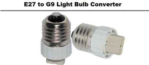 E27 Male To G9 Female Light Bulb / Lamp Socket Converters / Adapters (Adaptors). Collections Allowed