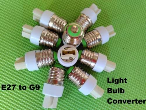 E27 Male To G9 Female Light Bulb / Lamp Socket Converters / Adapters (Adaptors). Collections Allowed