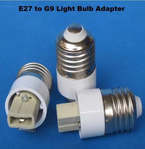 E27 Male To G9 Female Light Bulb / Lamp Socket Converters / Adapters (Adaptors). Collections Allowed