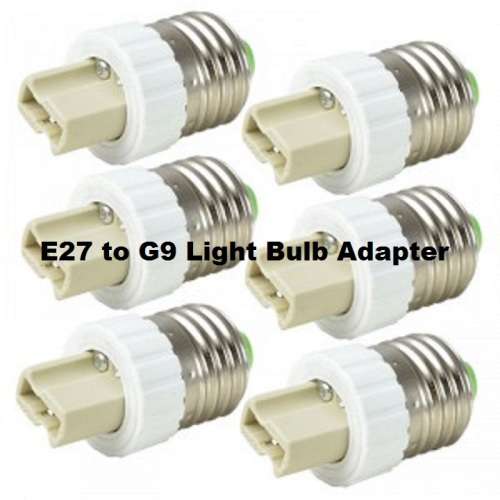 E27 Male To G9 Female Light Bulb / Lamp Socket Converters / Adapters (Adaptors). Collections Allowed