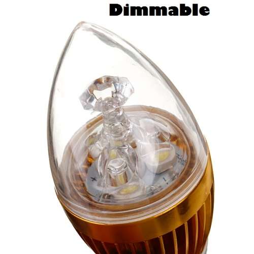 LED Light Bulbs: Warm White Dimmable Candle Design. Collections are allowed.
