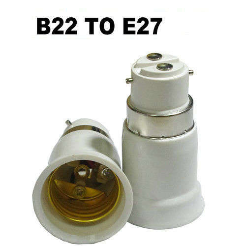 LIGHT BULB SOCKET ADAPTERS / CONVERTERS: B22 TO E27  (New on Bidorbuy). Collections are allowed.