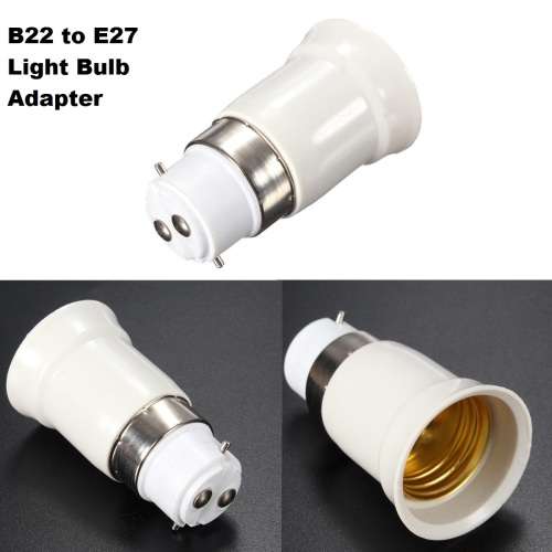 LIGHT BULB SOCKET ADAPTERS / CONVERTERS: B22 TO E27  (New on Bidorbuy). Collections are allowed.