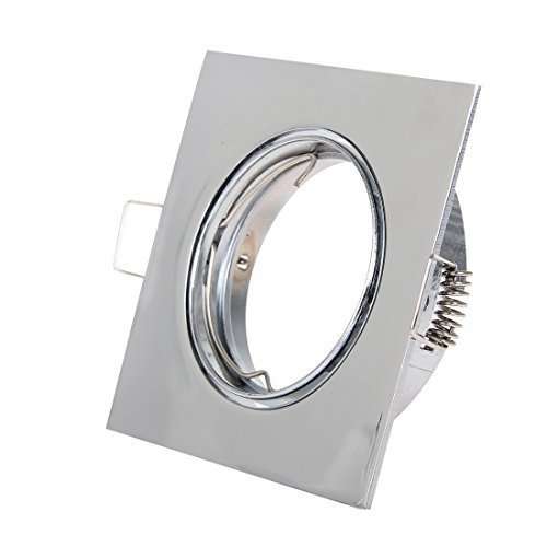 Downlight Fittings, Holders, Housings: Novelty White Square With Tilt Function. Collections Allowed.