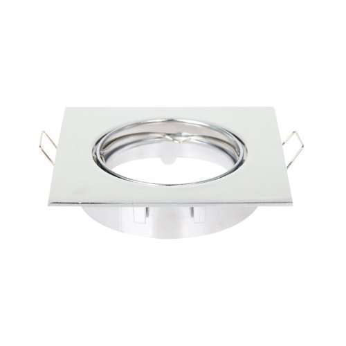 Downlight Fittings, Holders, Housings: Novelty White Square With Tilt Function. Collections Allowed.