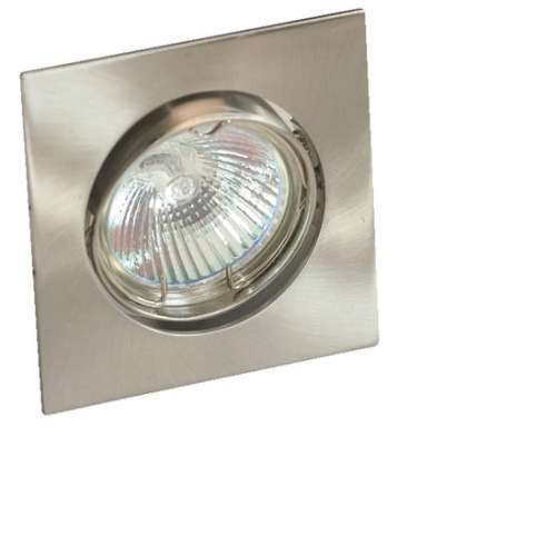 Downlight Fittings/Holders/Housings Square Satin Chrome With Tilt Function. Collections Are Allowed.