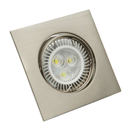 Downlight Fittings/Holders/Housings Square Satin Chrome With Tilt Function. Collections Are Allowed.