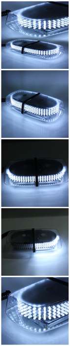 Cool White LED Car Roof Top Emergency Flashing Warning Strobe Light. Collections are allowed.