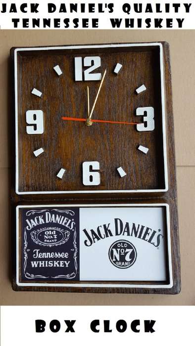 Jack Daniel`s Tennessee Whiskey Box Clock. Brand New Product. Collections are allowed.