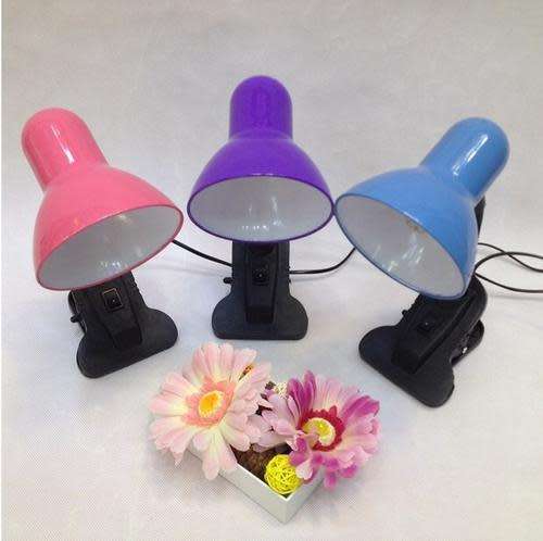 Desk Top Lamp Holder with Clip-On Flexible Gooseneck and LED Bulb. Collections Are Allowed.