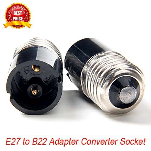 Light Bulb Socket Adapters / Converters: E27 to B22. Collections are allowed.