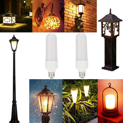 LED Light Bulbs: Flame Flicker Effect Type Twin Pack. E27 Socket Type Base. Collections Are Allowed.