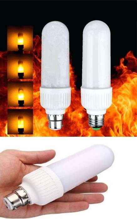 LED Light Bulbs: Flame Flicker Effect Type Twin Pack. E27 Socket Type Base. Collections Are Allowed.