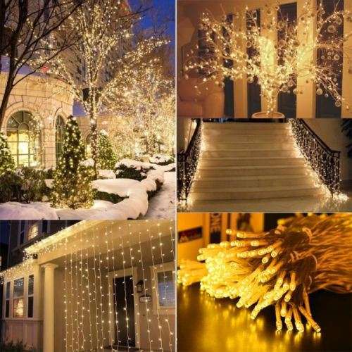 LED Decorative Fairy String Lights Waterproof 220V AC Warm White. Extendable. Collections allowed.