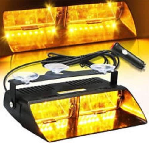 Amber LED Emergency Warning Flash Windscreen Strobe Lights 12V New Design. Collections allowed.