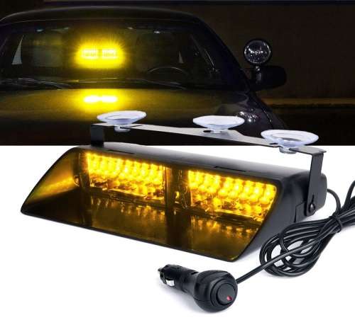 Amber LED Emergency Warning Flash Windscreen Strobe Lights 12V New Design. Collections allowed.