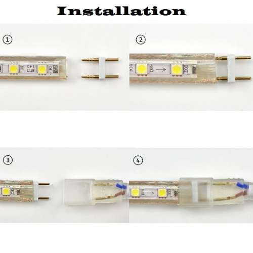 2-Pin Type 6mm, 8mm, 10mm Copper Connector Pins For 220V LED Strip Lights. Collections Are Allowed.