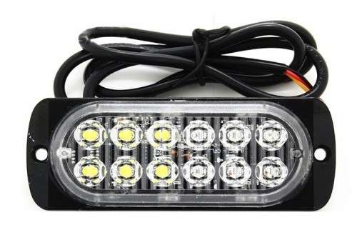 Flash Strobe Cool White LED Cluster Grille Bumper Side Marker Lights 12V/24V. Collections Allowed.