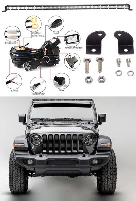 LED Light Bar 50inch Ultra Slim Design + Wiring Harness and More. Collections allowed.