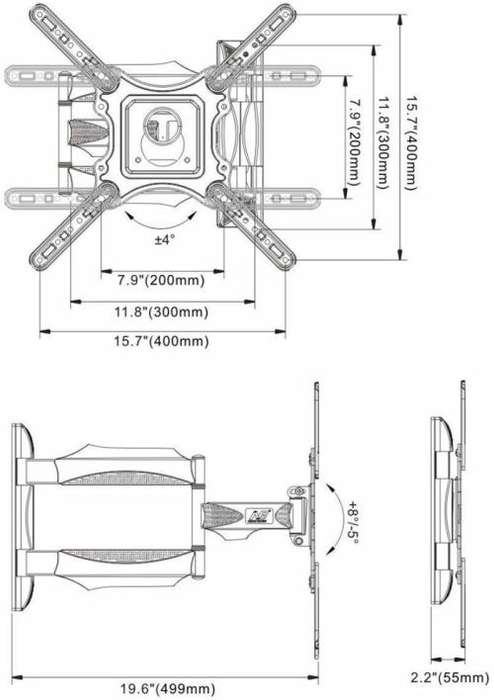 TV Wall Mount Bracket, Full Motion Cantilever Wall Mount Bracket. Collections are allowed.
