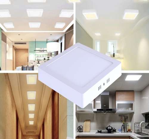 LED Ceiling Lights: Surface Mounted Square Complete with Fittings + Driver/PSU. Collections allowed.