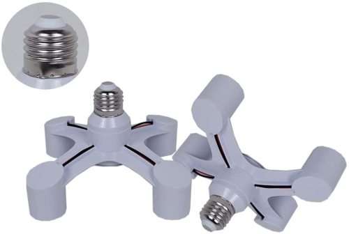 Light Bulb Socket Splitter, Adapter, Converter, E27 to 4x E27 Lamp Holder. Collections Are Allowed.