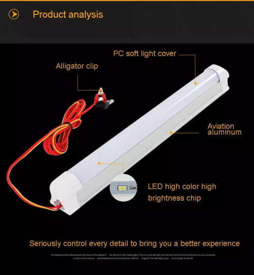 LED Tube Lights 12V Fluorescent T8 Frosted Cover Complete with Wiring. Collections allowed