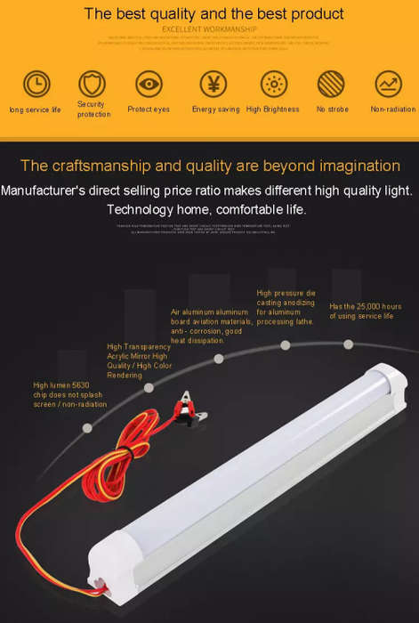 LED Tube Lights 12V Fluorescent T8 Frosted Cover Complete with Wiring. Collections allowed
