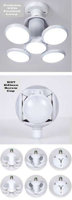 Very Bright LED Lamp, Light In A Foldable UFO Football Novelty Design AC85~265V. Collections Allowed