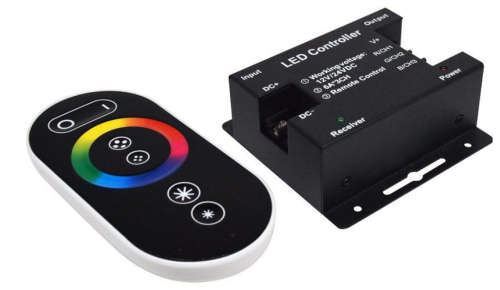 Touch Remote Wireless RGB LED Controller Latest Version 12V/24V. Collections are allowed.