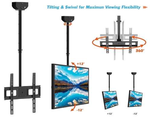 TV Ceiling Wall Mount Bracket, Full Motion Cantilever Bracket 26''~55''. Collections are allowed