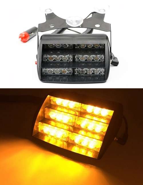 LED Windscreen Emergency Vehicle Flash/Warning Dashboard Light AMBER Colour. Collections allowed.