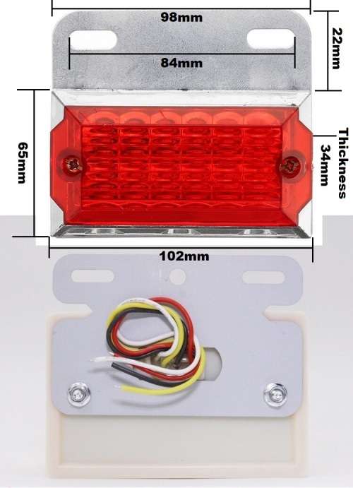 2Pces Universal 24V Truck Van PickUp Side Marker Trailer Lights Indicator Lamps. Collections Allowed